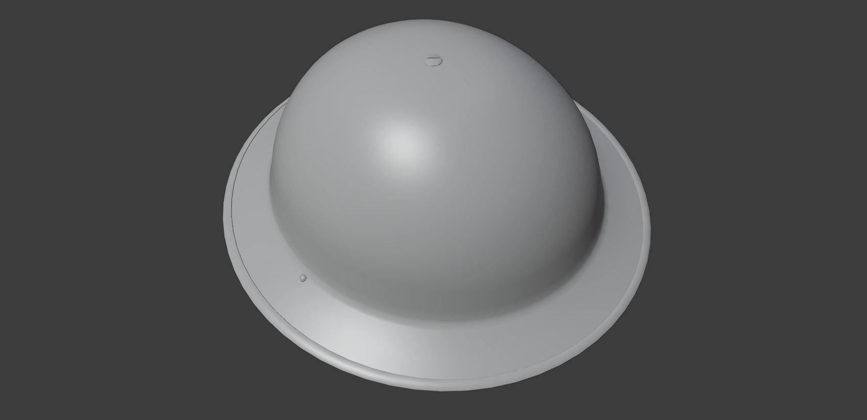 British Army Mk II Brodie Helmet  Low-poly 3D model_1