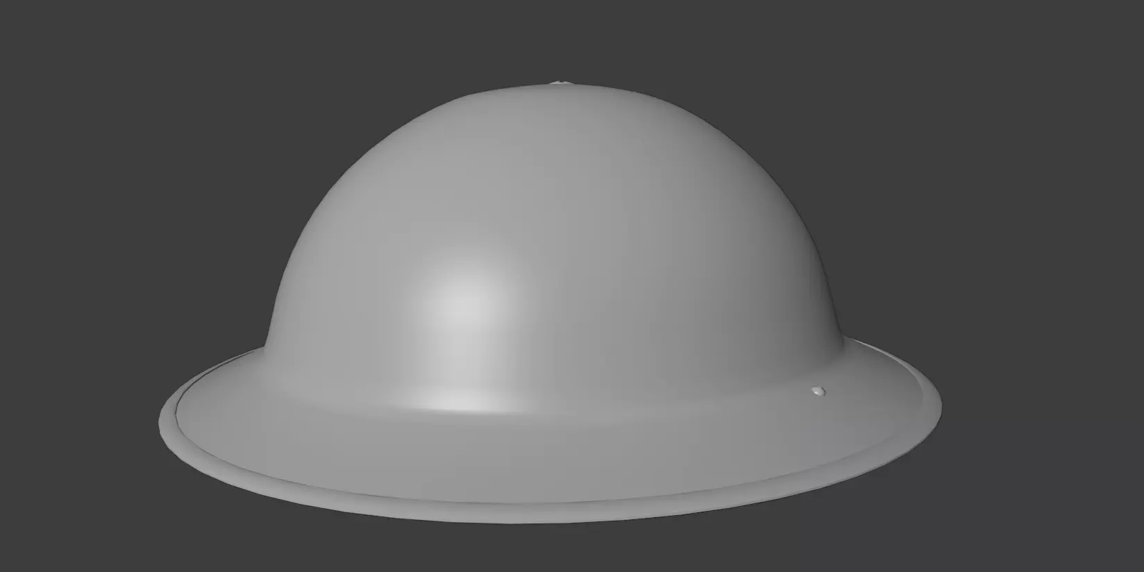 British Army Mk II Brodie Helmet  Low-poly 3D model_0
