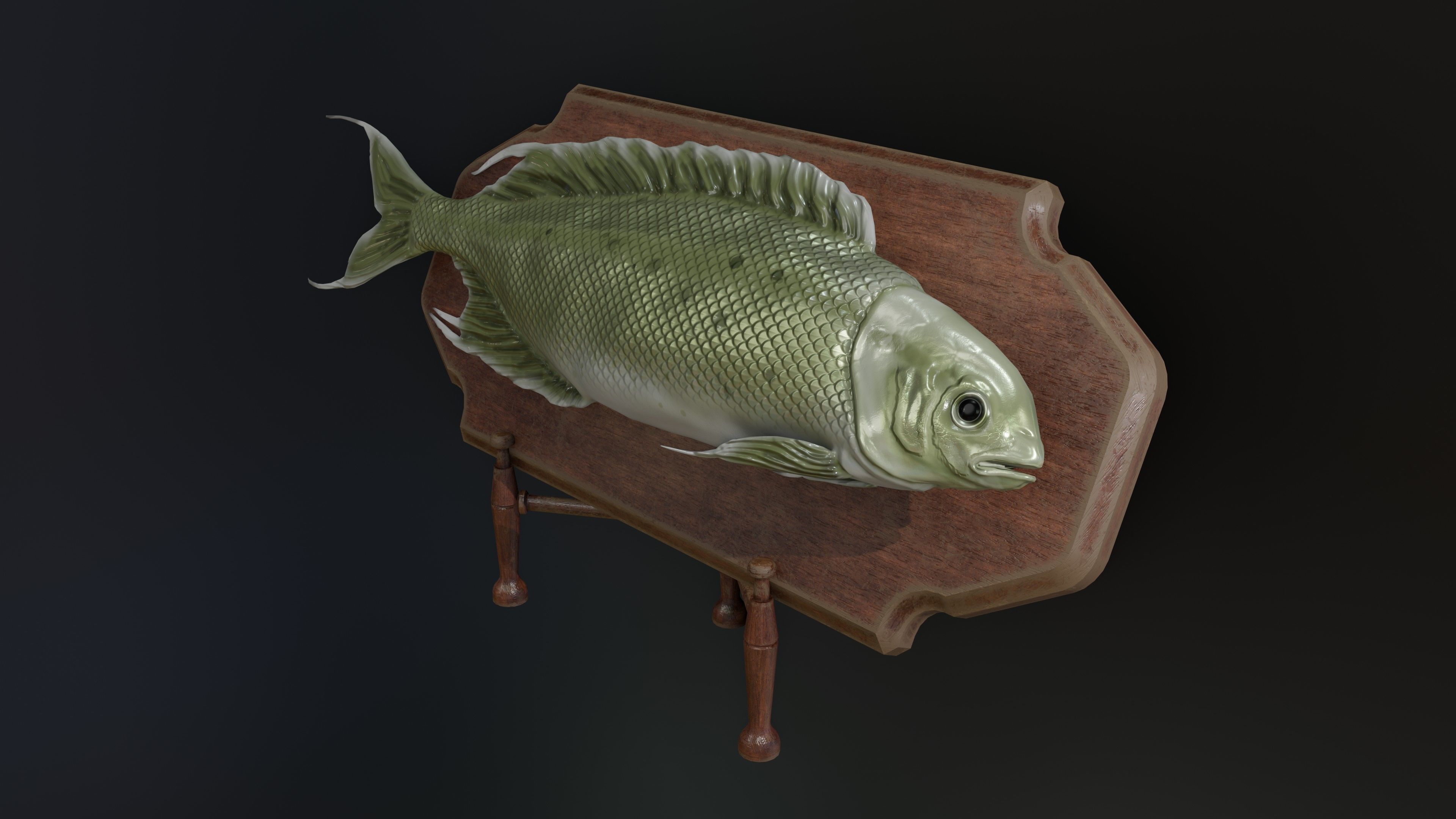 Fish Rigged Low-poly 3D model_10