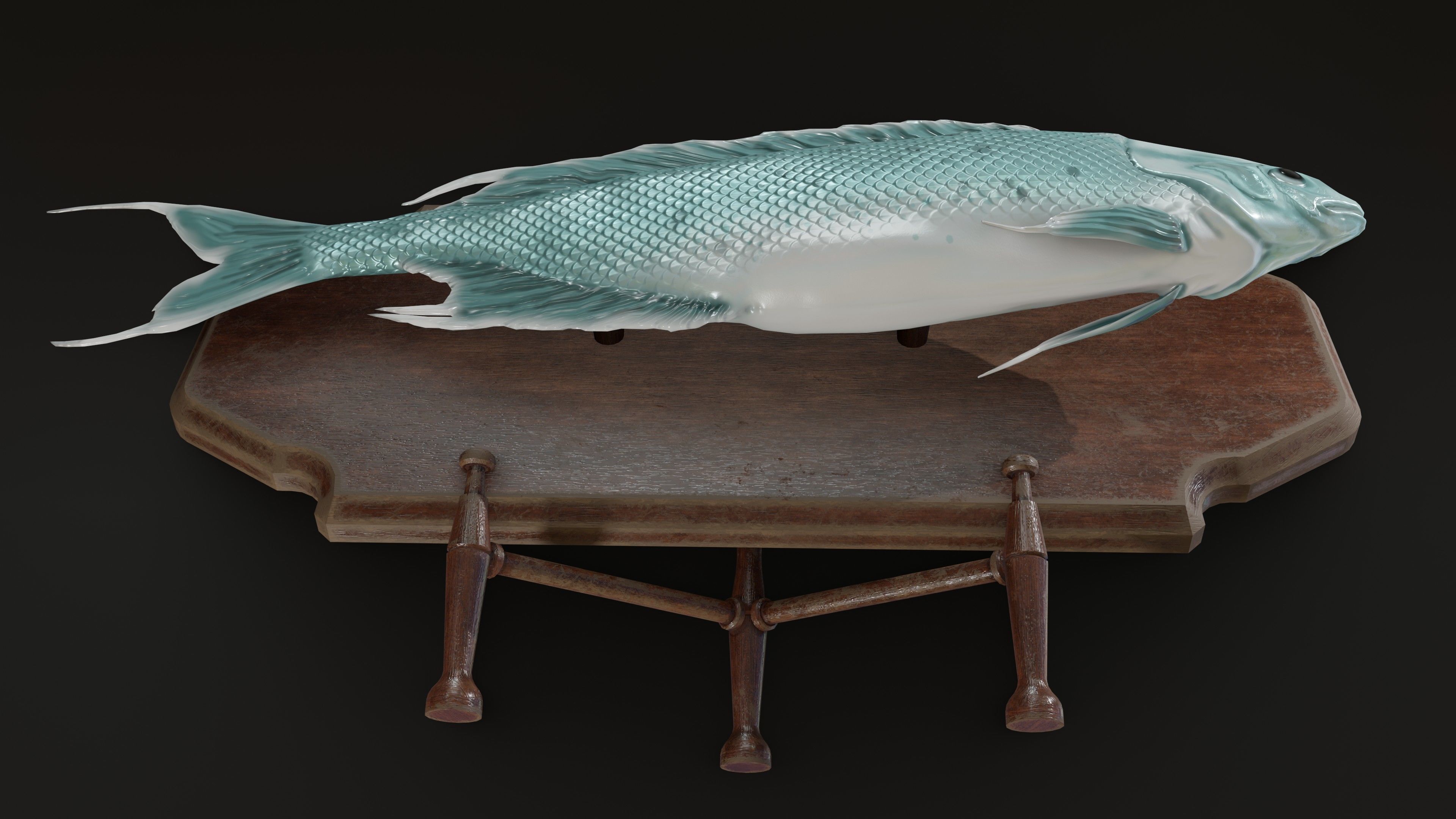 Fish Rigged Low-poly 3D model_11