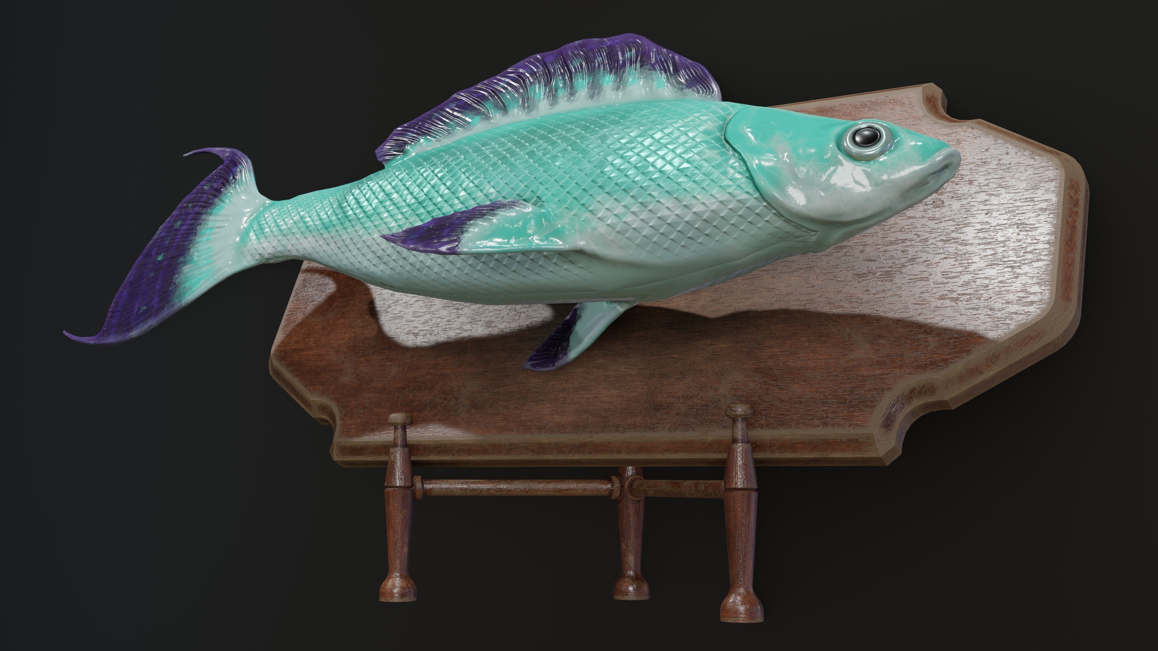 Fish Rigged Low-poly 3D model_9