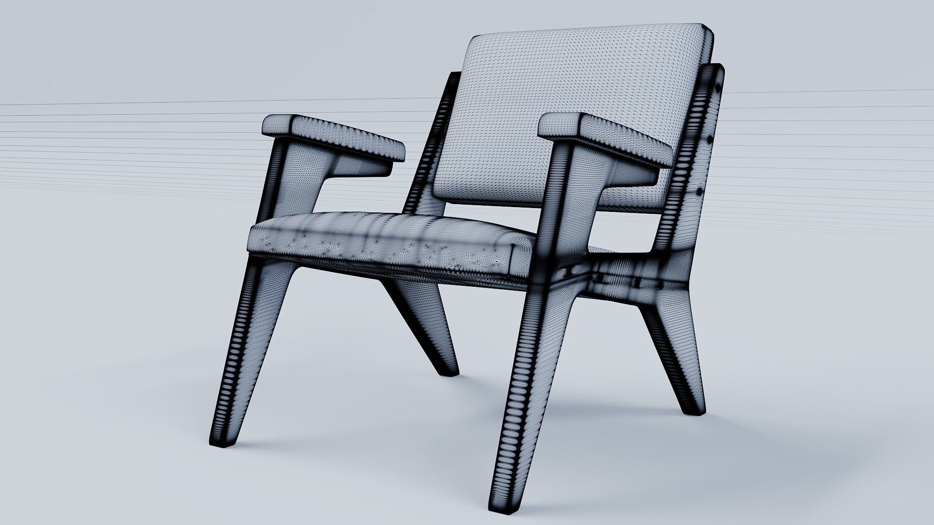 Poltrona Zanine H 3D model_9