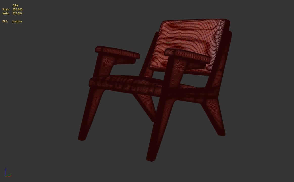 Poltrona Zanine H 3D model_7
