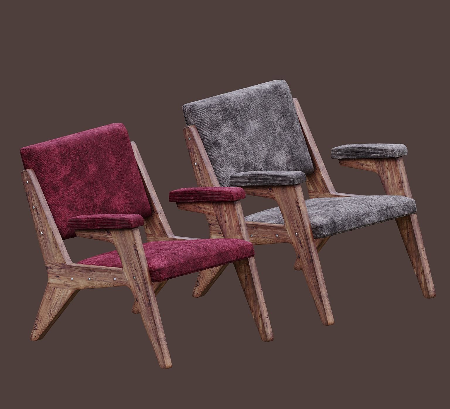 Poltrona Zanine H 3D model_1