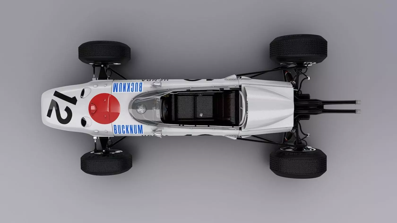 60s Classic Formula 1 Racer 3D model_0