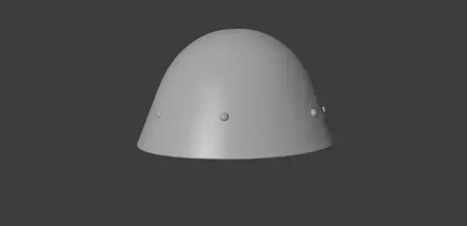Czechoslovakian Army VZ32 Helmet  Low-poly 3D model