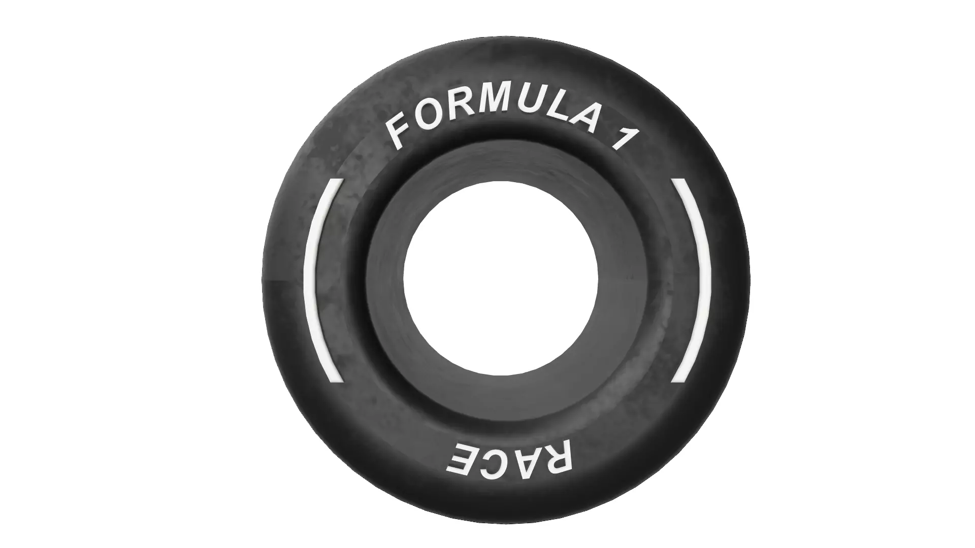 FORMULA 1 CAR WHEEL TIRE KEYCHAIN DECOR STL FILE  3D print model_0