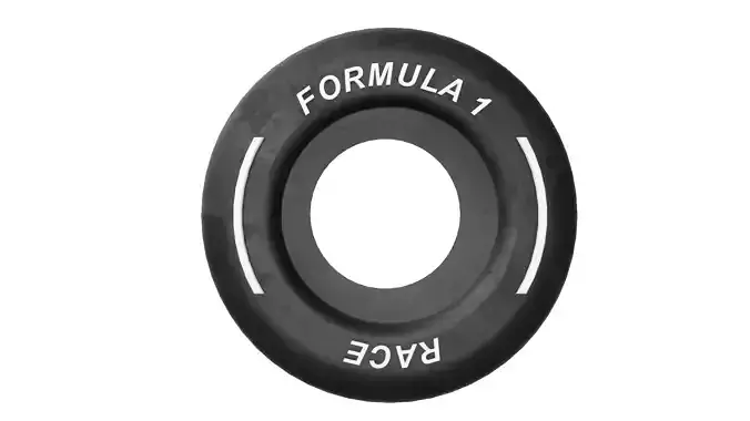 FORMULA 1 CAR WHEEL TIRE KEYCHAIN DECOR STL FILE  3D print model