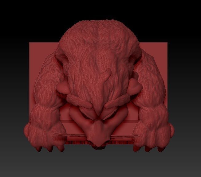 Model Scar bear head 3D print model_2