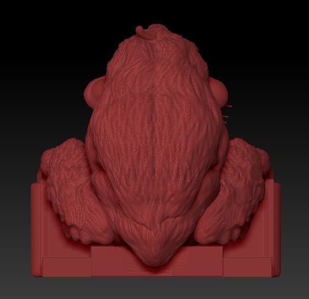 Model Scar bear head 3D print model_3