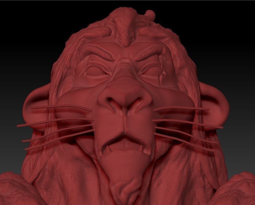 Model Scar bear head 3D print model_1