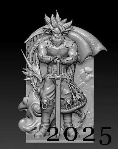 Old goku Fan art made on 3D printable