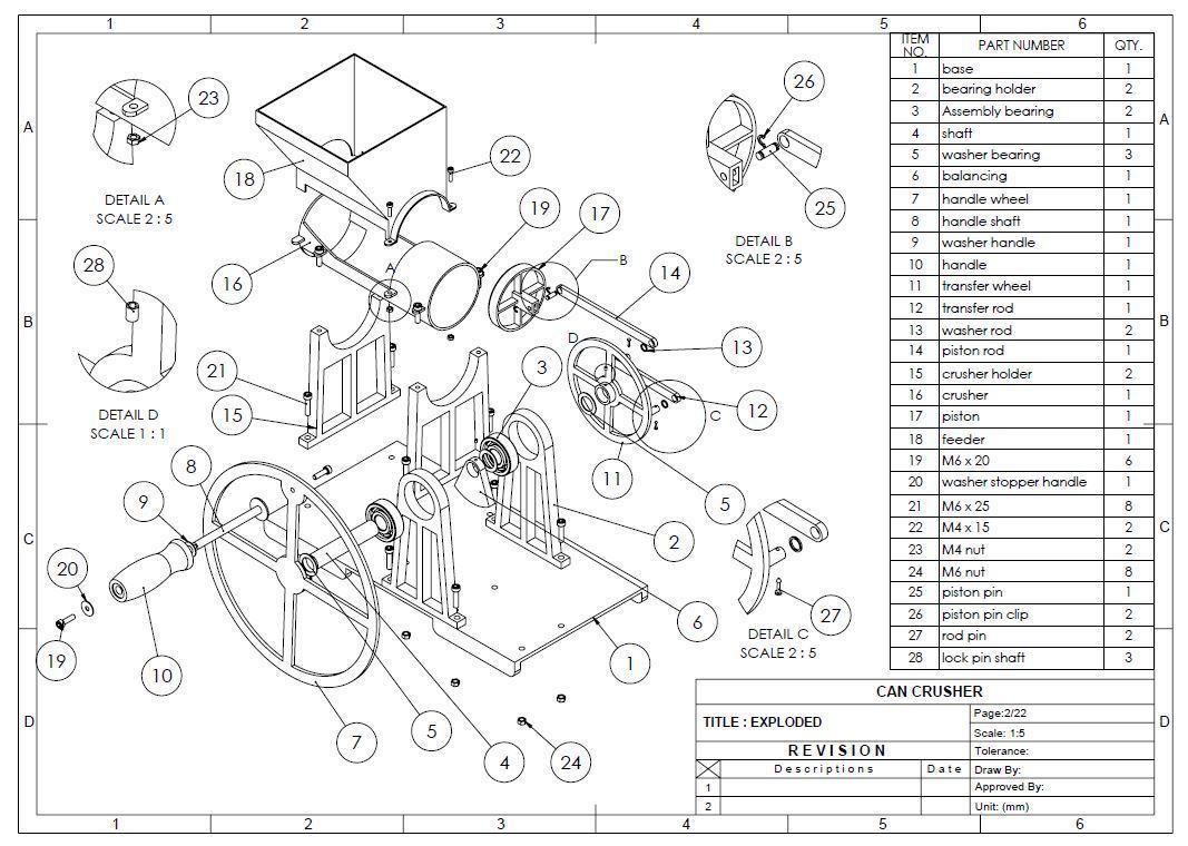 CAN CRUSHER SOLIDWORKS FILE 3D model 3D printable CGTrader