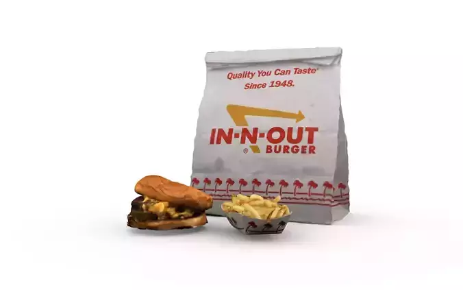In-n-Out burger scan  3D model
