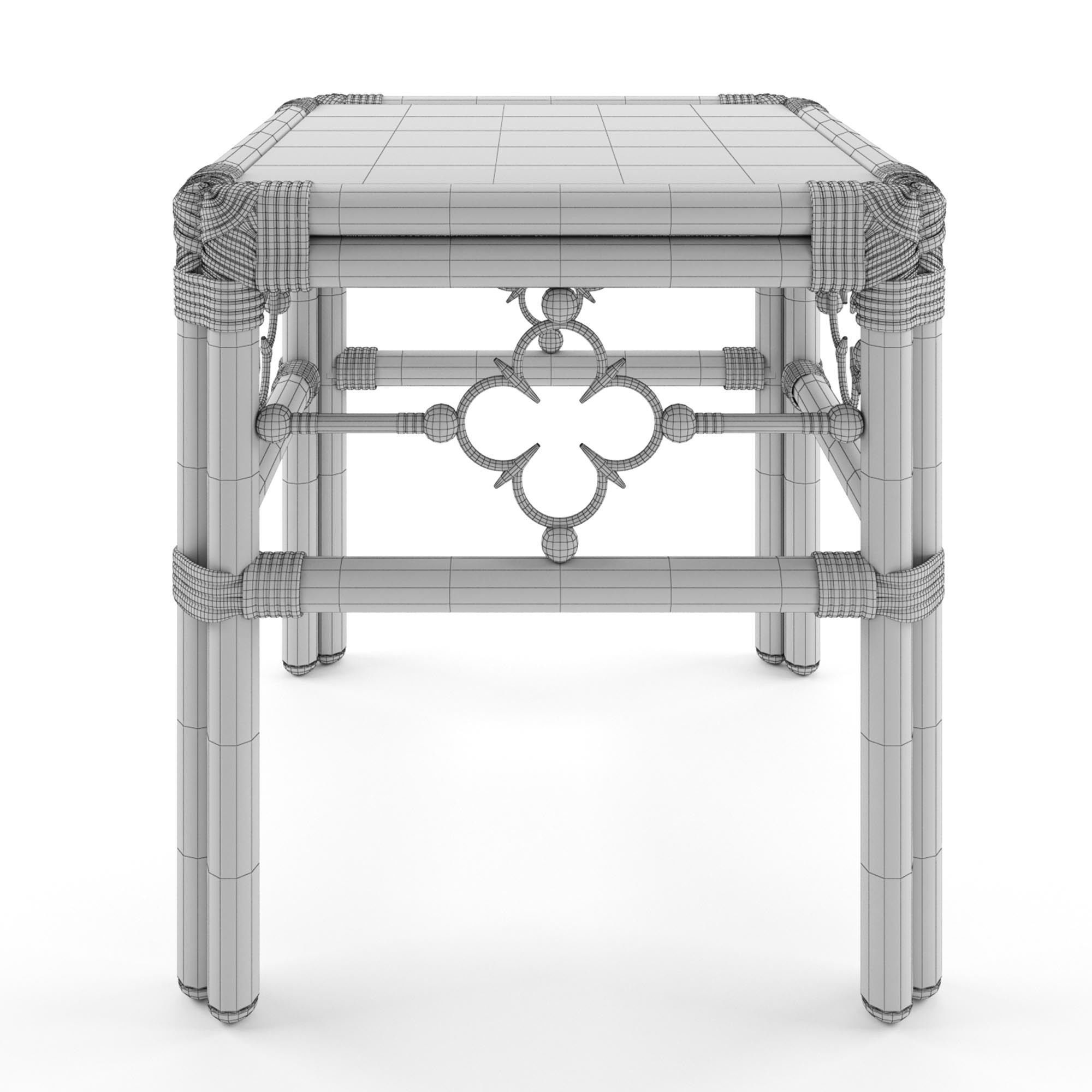 Square Accent Table Mimi by Celerie Kemble 3D model_2
