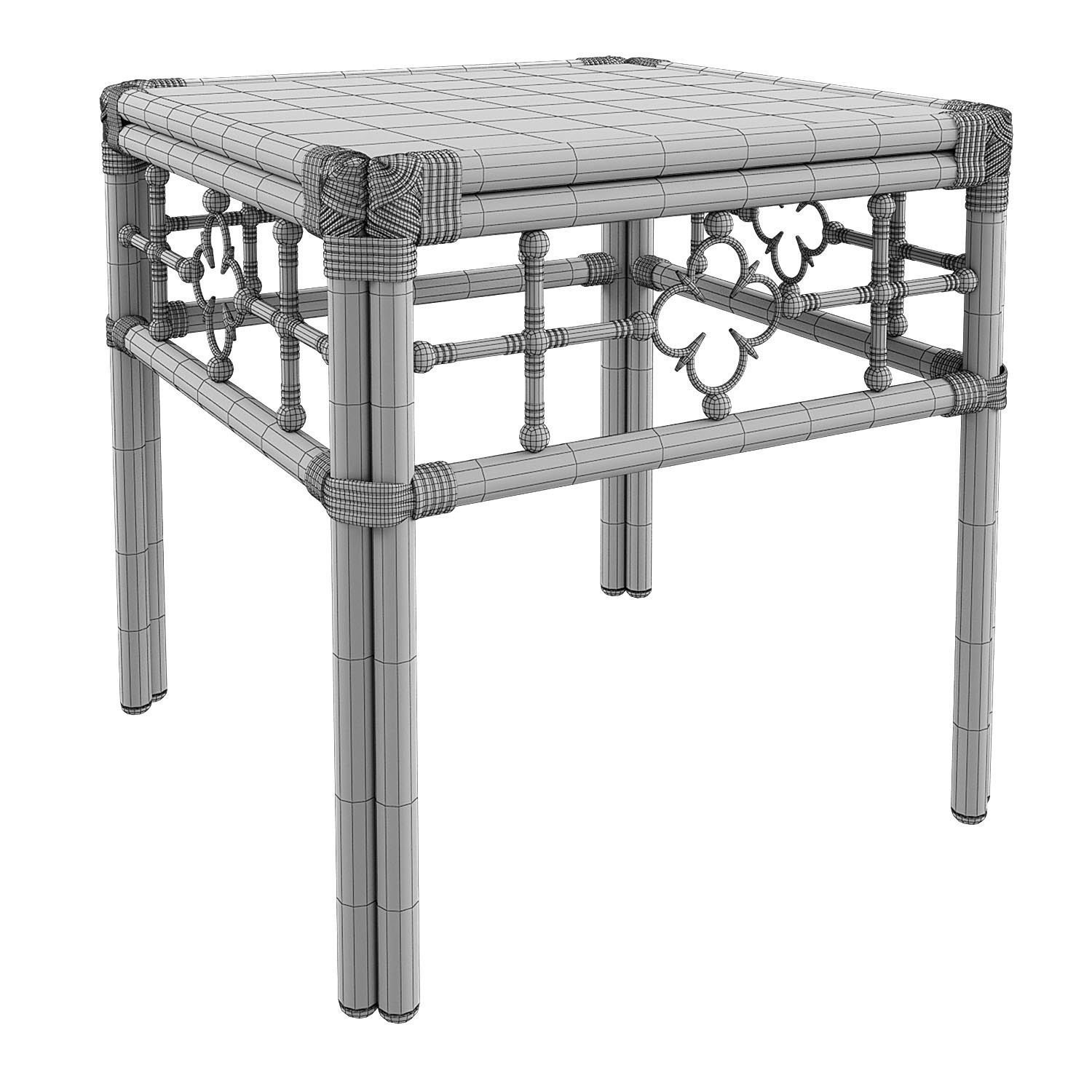 Square End Table Mimi by Celerie Kemble 3D model_2