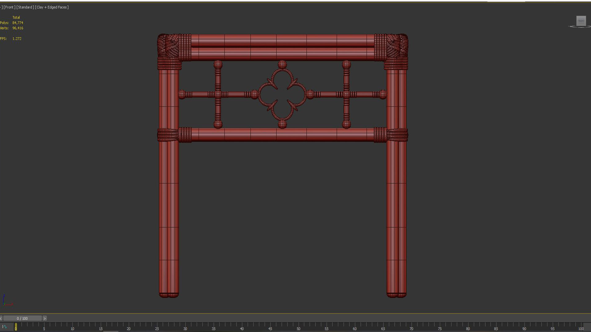 Square End Table Mimi by Celerie Kemble 3D model_6