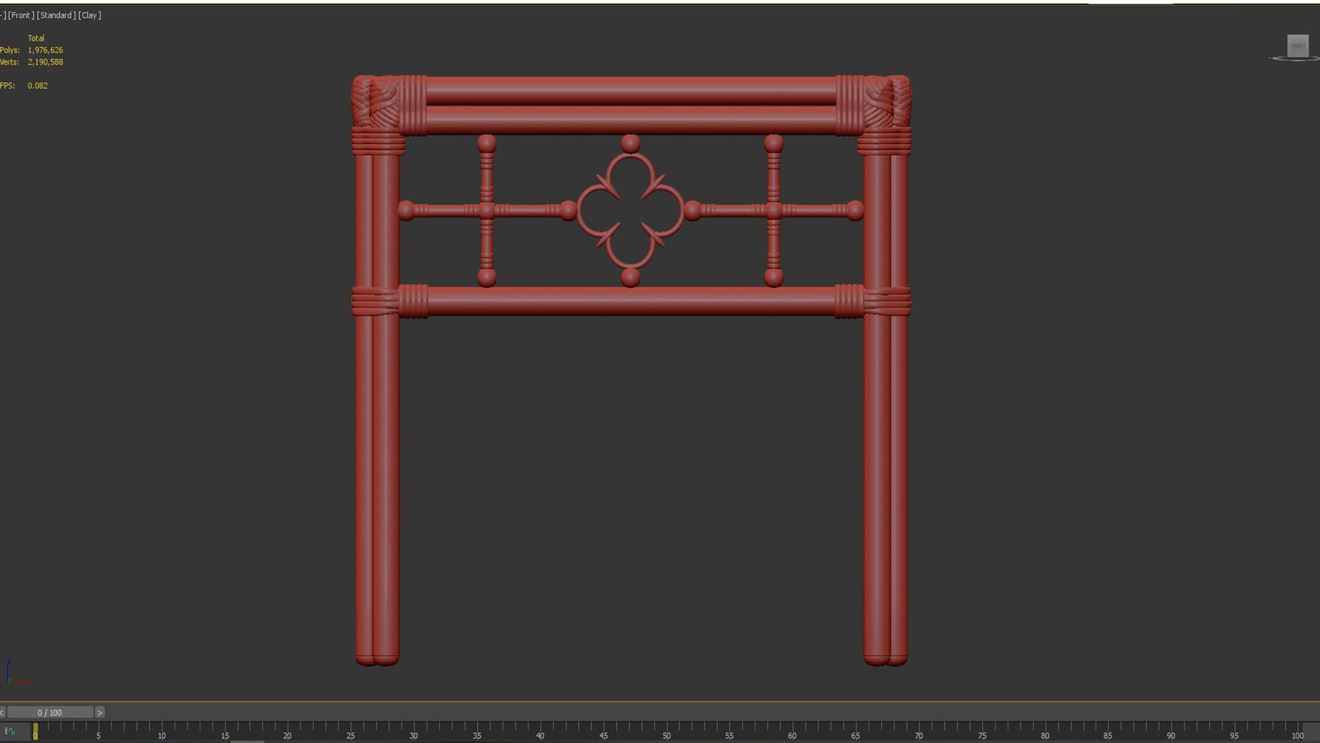 Square End Table Mimi by Celerie Kemble 3D model_7