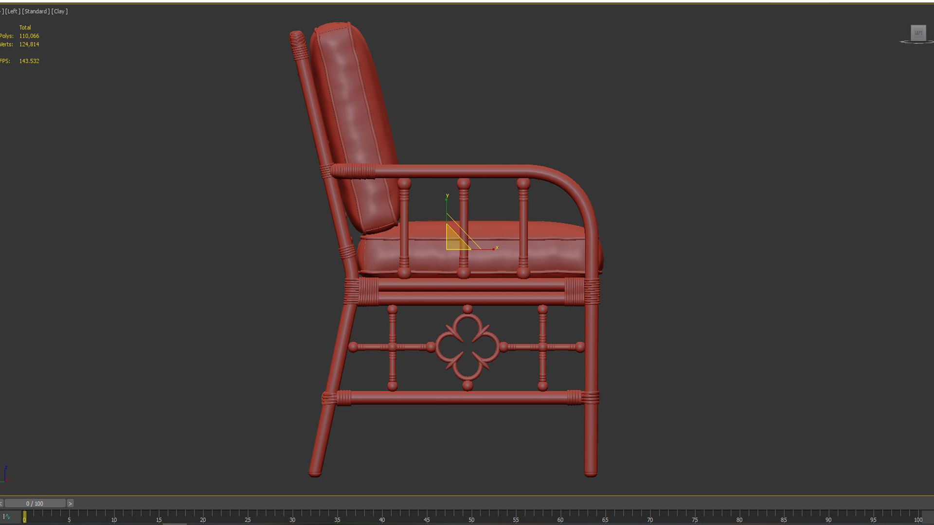 Dining Arm Chair Mimi by Celerie Kemble 3D model_6