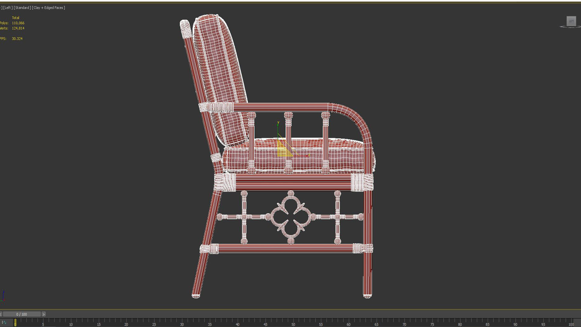 Dining Arm Chair Mimi by Celerie Kemble 3D model_5