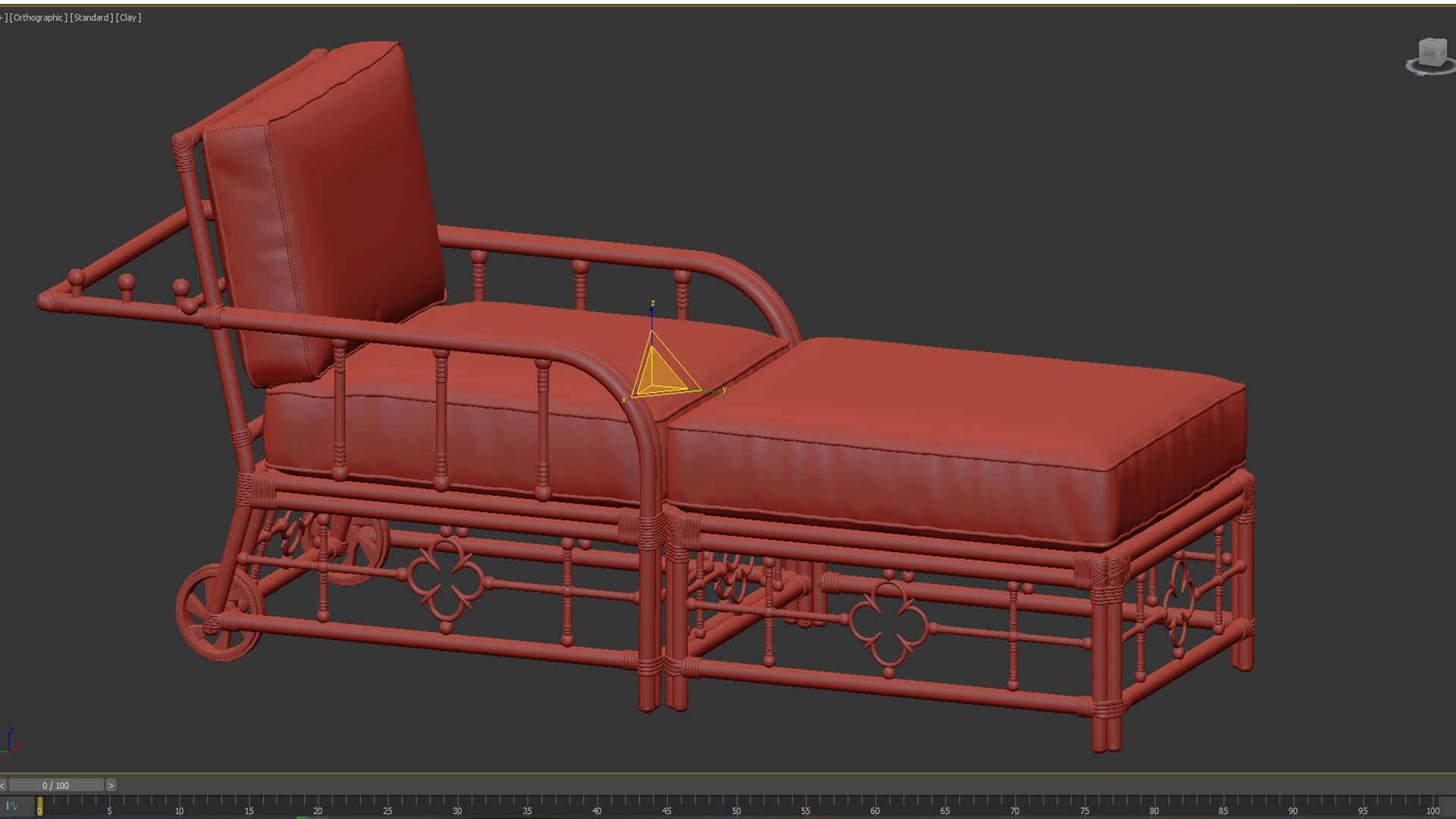 Adjustable Morris Chaise Mimi by Celerie Kemble 3D model_3