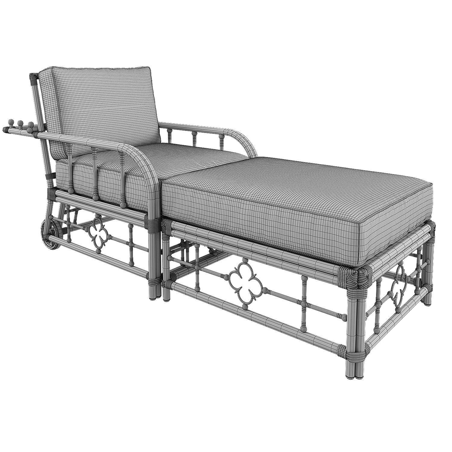 Adjustable Morris Chaise Mimi by Celerie Kemble 3D model_2