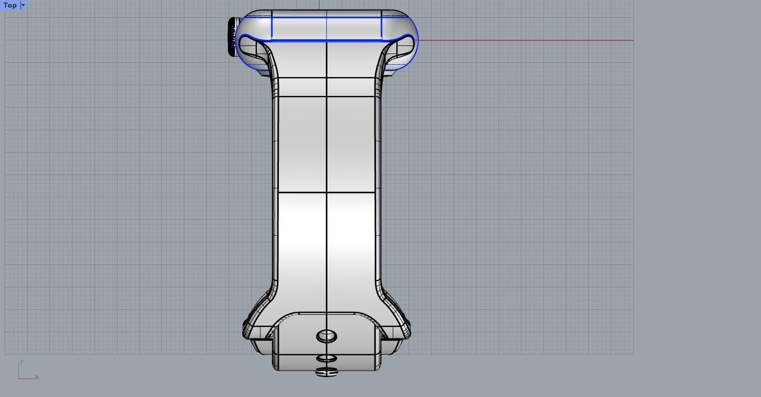 Silver Case with White Sport Strap Apple Watch Series 3 3D Model 3D print model_12