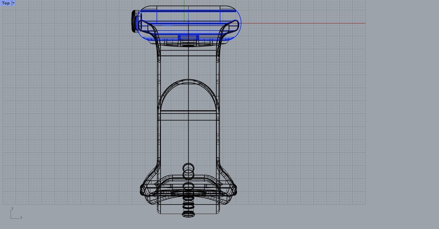 Silver Case with White Sport Strap Apple Watch Series 3 3D Model 3D print model_13