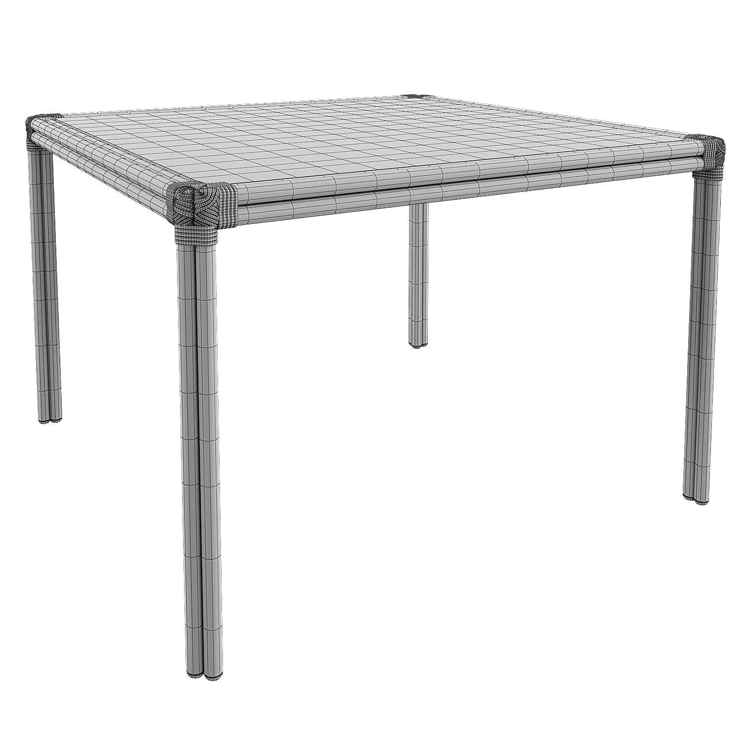 Square Dining Table Mimi by Celerie Kemble 3D model_2