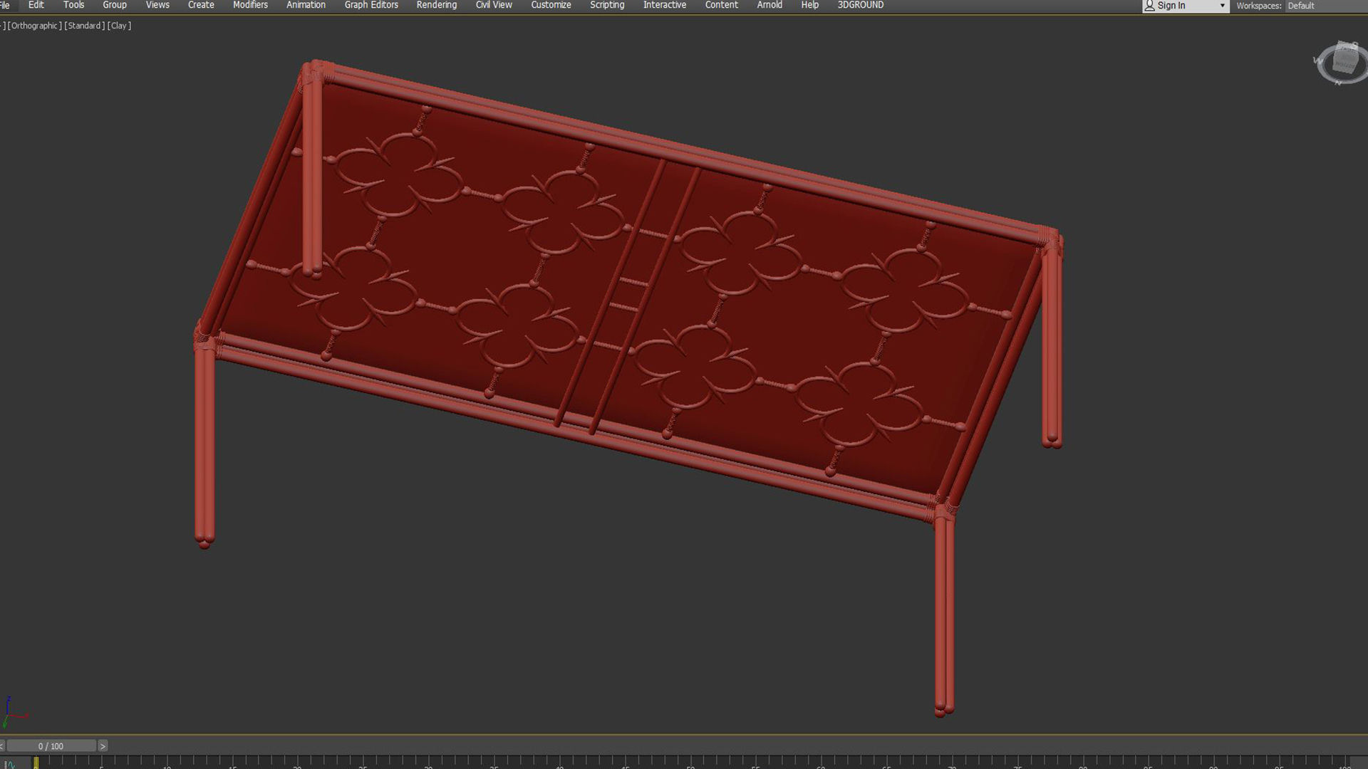 Rectangular Dining Table Mimi by Celerie Kemble 3D model_3