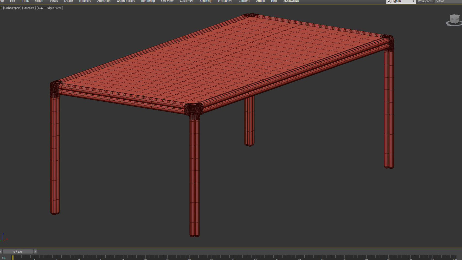 Rectangular Dining Table Mimi by Celerie Kemble 3D model_6