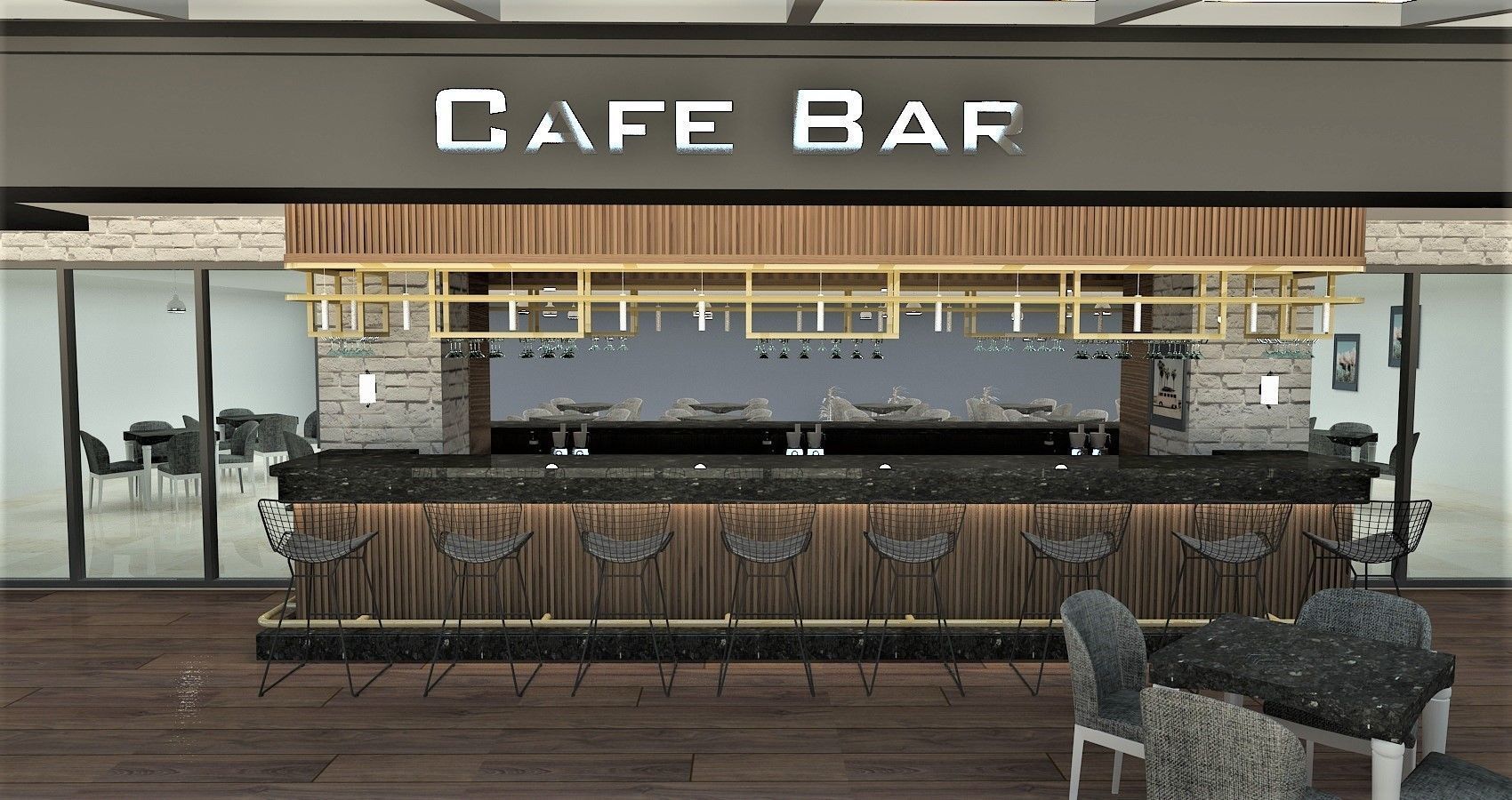 pub and caffe 3D model_4