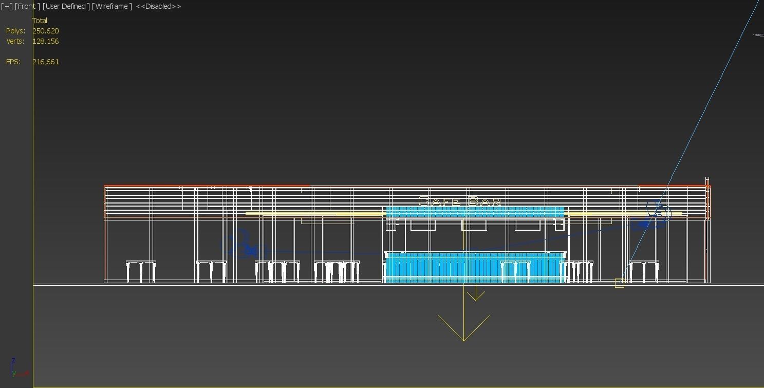 pub and caffe 3D model_8