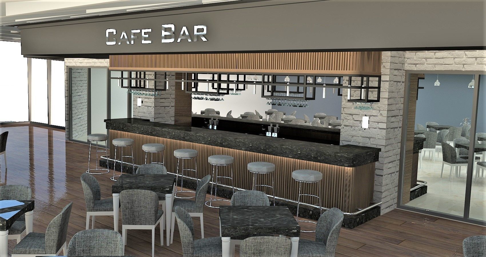 pub and caffe 3D model_5