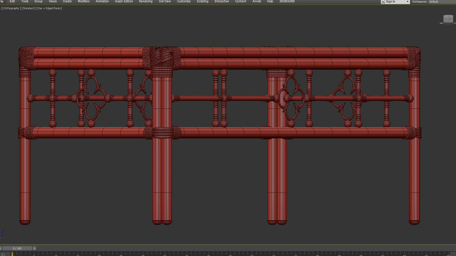 Rectangular Cocktail Table Mimi by Celerie Kemble 3D model_6