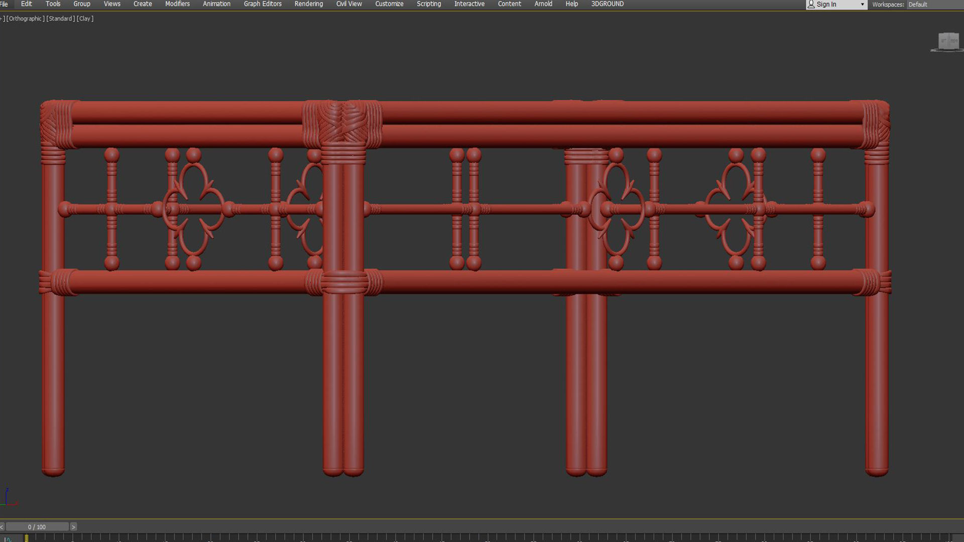 Rectangular Cocktail Table Mimi by Celerie Kemble 3D model_7