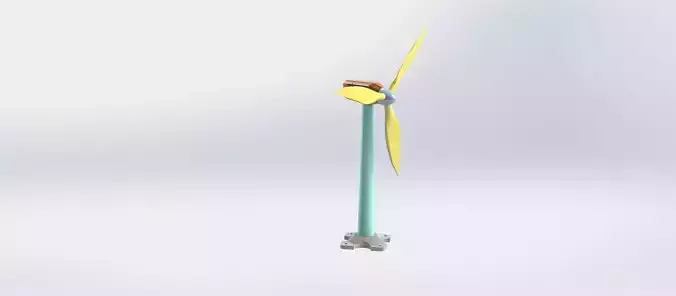 Wind Turbine 3D model