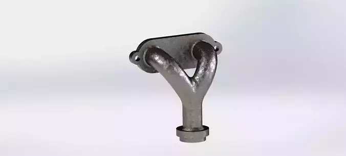 Pipe With Flange 3D model