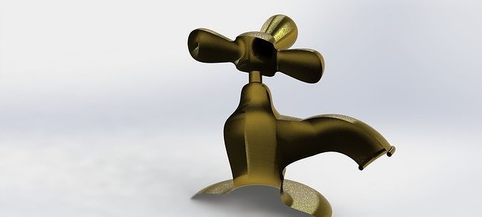 Water Tap Fitting 3D model