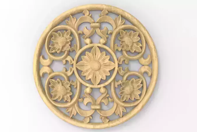 Floral Wood Carving for Furniture - 62