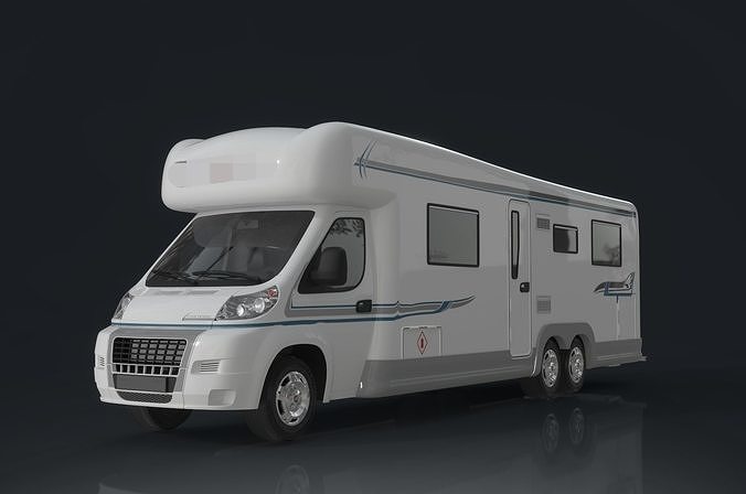 Brand motorhomes car Low-poly 3D model