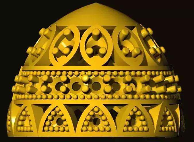 jumka ornate golden egg