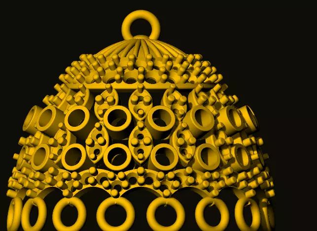 jumka golden bell 3D print model