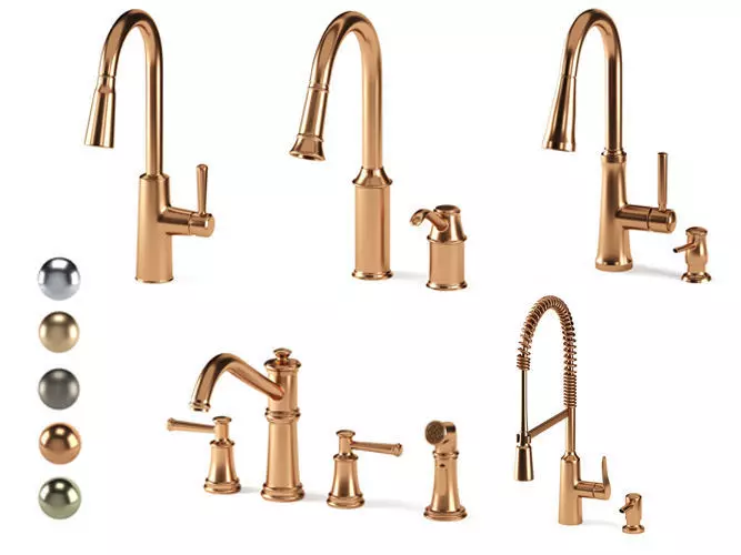 MOEN kitchen faucets 3D model_0