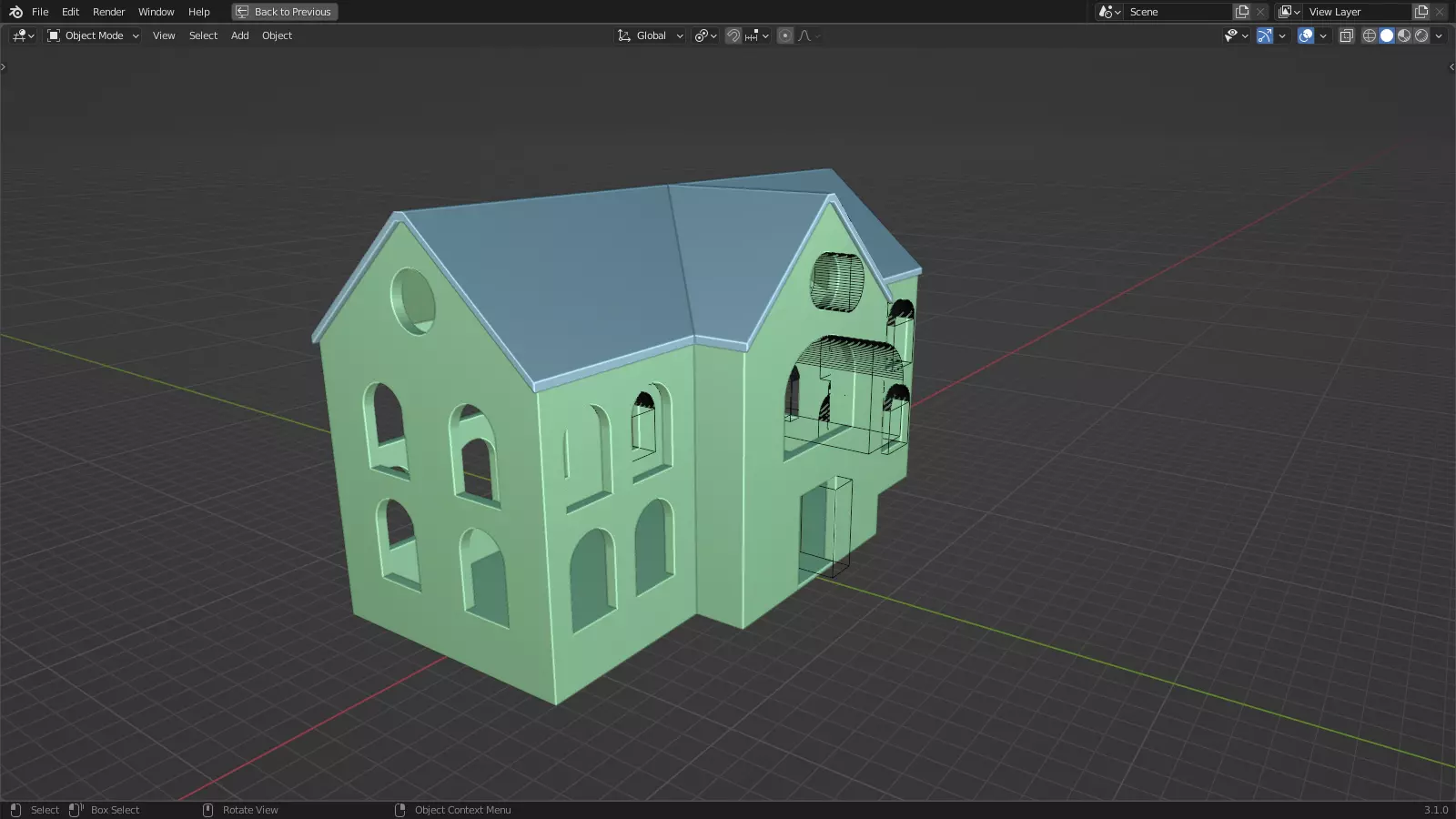 House for birds Birdhouse 3D model_0