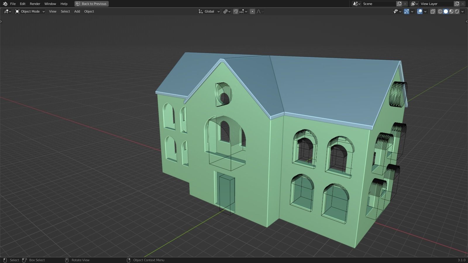House for birds Birdhouse 3D model_1