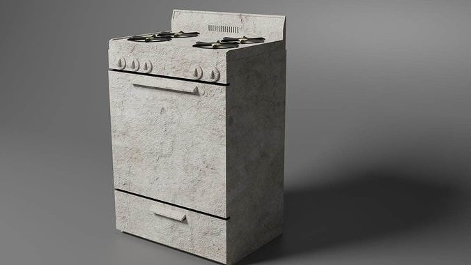 stove gas 3D model