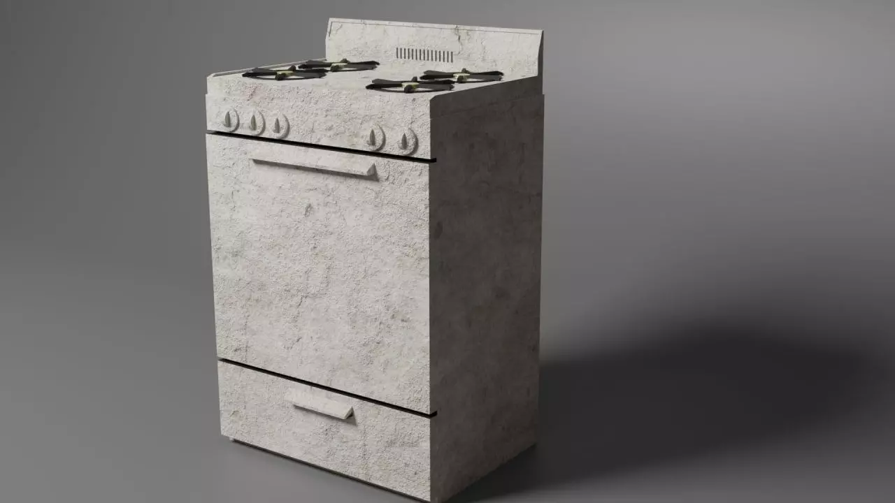 stove gas 3D model_0