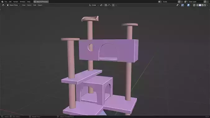 Tower for cats CatTower 3D model