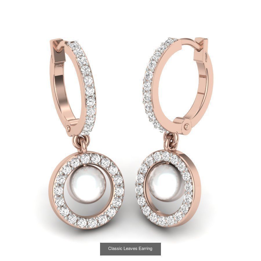 171 Women Long Earring 3dm STL Render Detail Bulk Collection _113
